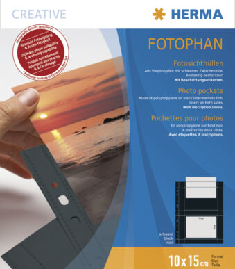 Herma Transparante Fotohoezen A4 voor Liggend 10x15 cm Foto's