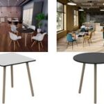 Bijzettafel PALOMBA, 80 x 80 cm, zwart