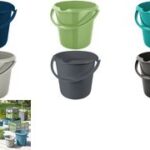 Blauw reinigingsemmer 'mika eco', rond, 10 liter.