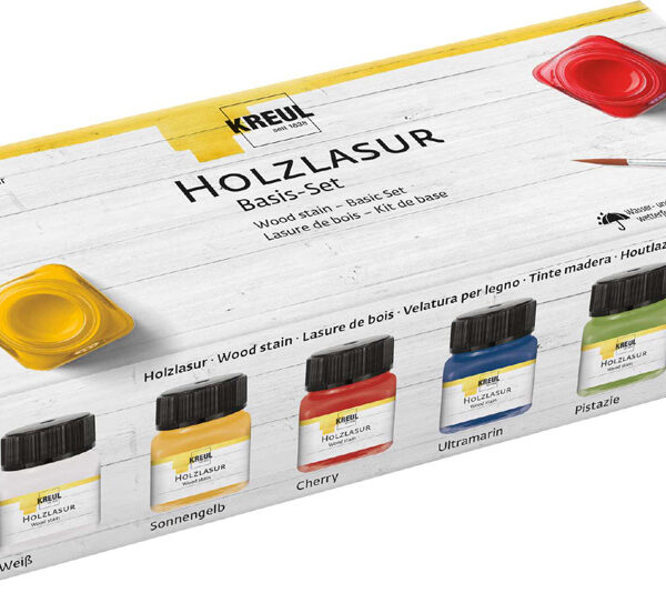 Creatieve houtverfset, 6 x 20 ml