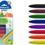 Pelikan grijswaskleurpotloden, watervast, etui met 8 stuks.