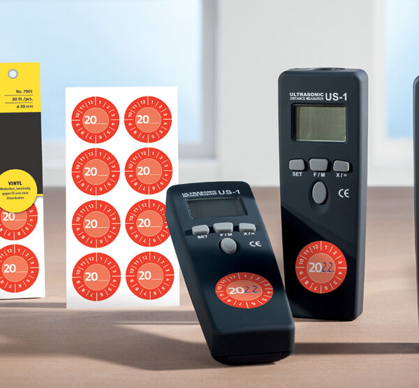 Zelfvulbare controlelabels 20XX, rood