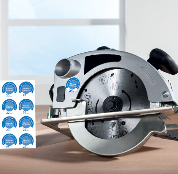 Avery doelformulieren "Volgende inspectiedatum", blauw