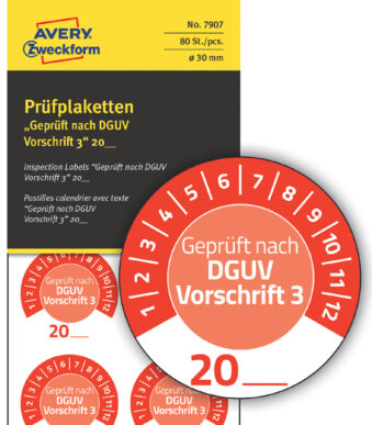 Etikettenset 'ARBO-controle', rood