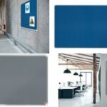 Nobo viltbord premium plus, blauw, 60x45 cm