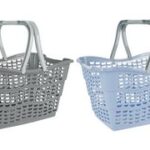 Boodschappenmandje 'alma', kunststof, 15 liter, noordse grijstint.