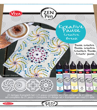 Viva Decor Zen-pennen Kleurset 'Creatieve Pauze', 21 stuks