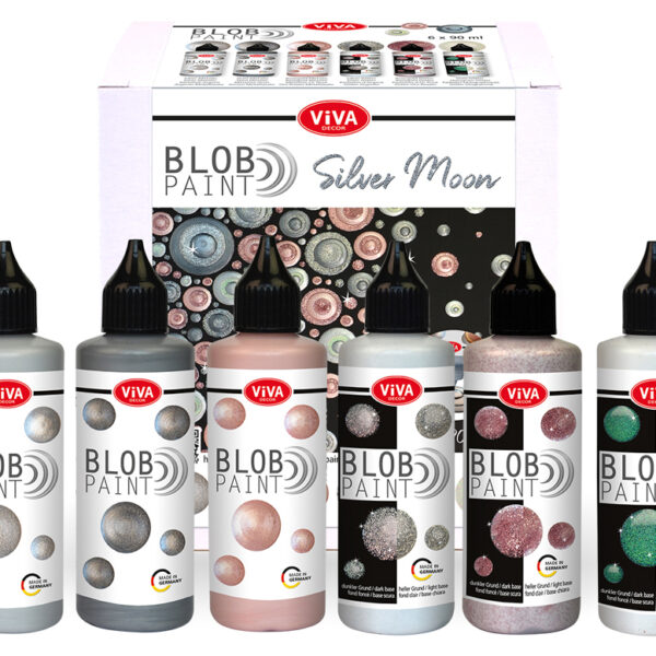 ViVA DECOR Zilveren Maan Verfset, 6 kleuren