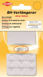 Bh-verlengstuk, 55 mm breed, 3 haken, wit