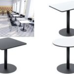 Bistrotafel Mezzo, wit, 80x80 cm