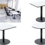 Bistrotafel Mezzo, wit, 80x80 cm