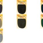 Lederen reparatievlekken voor suède, 100 x 125 mm, donkerblauw