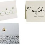 Kerst lettering kerstkaart, crème kleur.