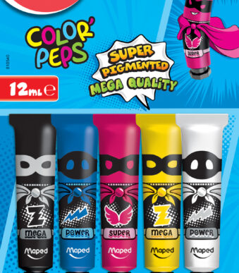 Maped gouwacheverf Color'Peps, in tube, set van 5