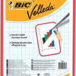 Witte whiteboard BIC Velleda, 2 zijden, afmeting: 30 x 44 cm