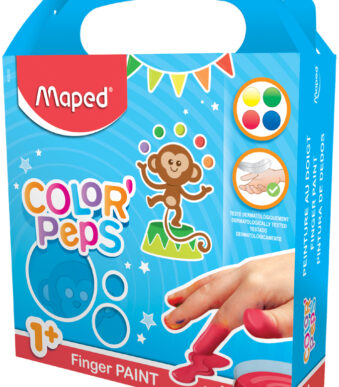 Maped mijn eerste vingerpotloden, set van 4 kleuren in kartonnen doosje.