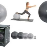 Gymnastiekbal, diameter: 85 cm, antracietgrijs.