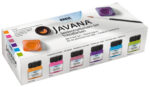 Zijdeverf set Javana, trendkleuren, 6 x 20 ml