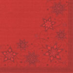 Rode kerstservetten met stermotief