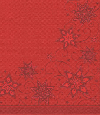 Rode kerstservetten met stermotief