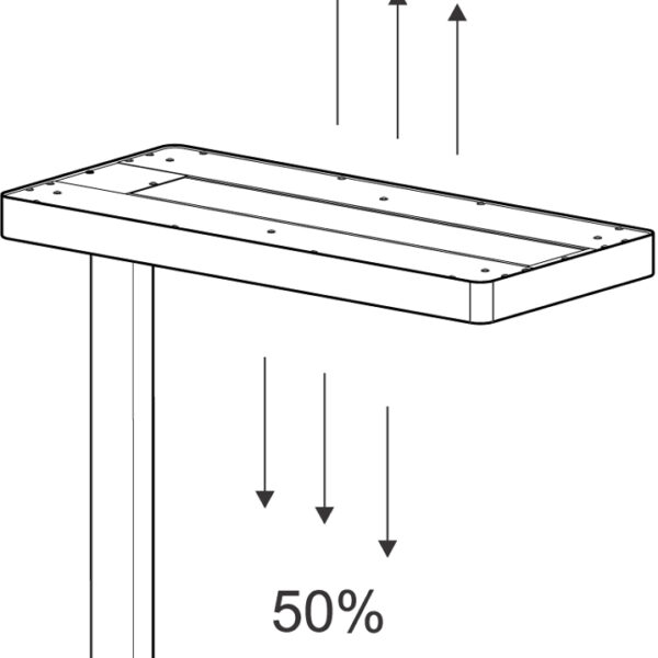 LED-vloerlamp dimbaar, wit