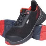 Uvex 1 G2 Veiligheidsschoenen Laag S1P, Zwart/Rood, Maat 45