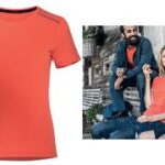 Scharrelrood damesshirt, maat XXL