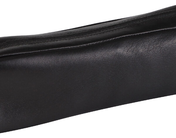 Clairefontaine leren pennenhouder, rechthoekig, zwart.