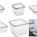 Plastic luchtdichte voorraaddoos Amsterdam, 5,2 liter, groen