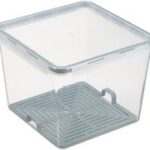 Plastic bewaarbox Amsterdam met lekbakje, groen.