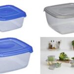 Vries/diepvriesdoos vierkant grijs 2,5 liter