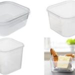 Kunststof diepvriesdoos Helsinki, 4,6 liter, vierkant