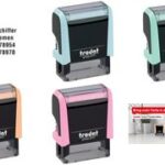 Tekststempelautomaat Printy 4911 4.0, pastelsinaasappel