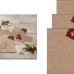 Kerstcadeau-enveloppenset 'ausgesneden stijl', langwerpig formaat