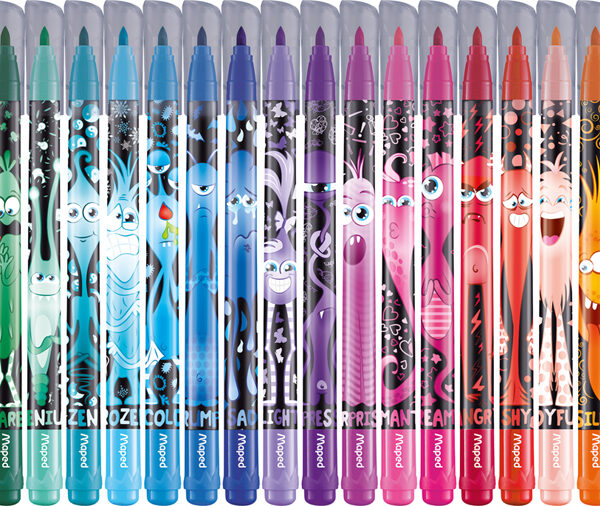 Maped Viltstiften Color'Peps Monster, etui met 24 stuks