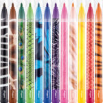 Maped kleurpotloden dieren, etui met 12 stuks