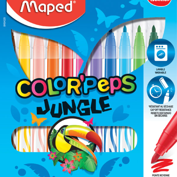 Maped Kleurpotloden Color'Peps Jungle, doosje met 12 stuks