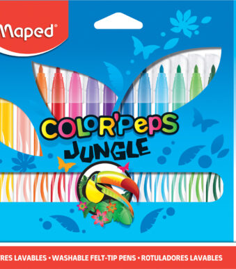 Maped Vezelpuntstiften Color'Peps Jungle, etui met 18 stuks