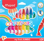 Maped mijn eerste viltstiften kleurenpret jumbo, etui van 24 stuks