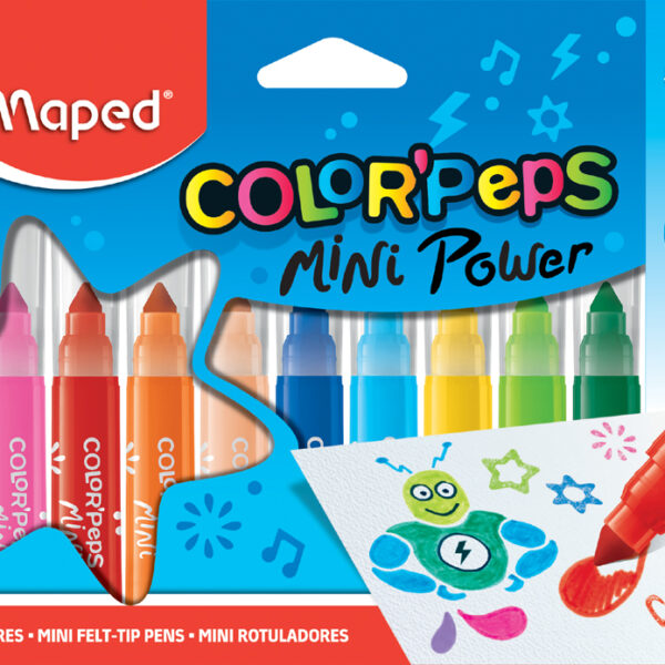 Maped kleurpotloden Mini Power, etui met 12 stuks