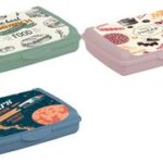 Broodtrommeltje Carla mini 'Ruimtereis', nordiQe groentint