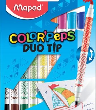 Maped Dubbele Viltstift COLOR'PEPS DUOPUNT, etui met 10 stuks.