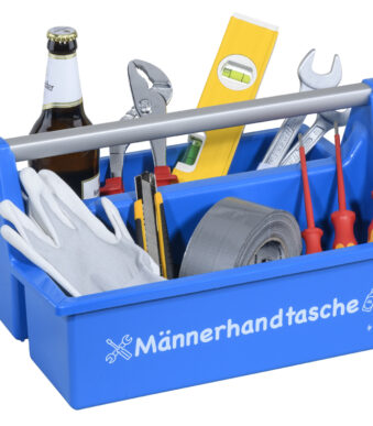 Blauw draagbare herentas