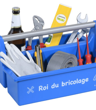 Draagbare opbergkoffer McPlus 'Klussenking', blauw