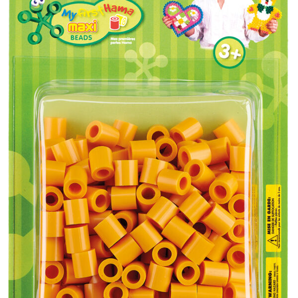 Hama strijkkralen maxi 'teddybruin', in doorziichtige verpakking.