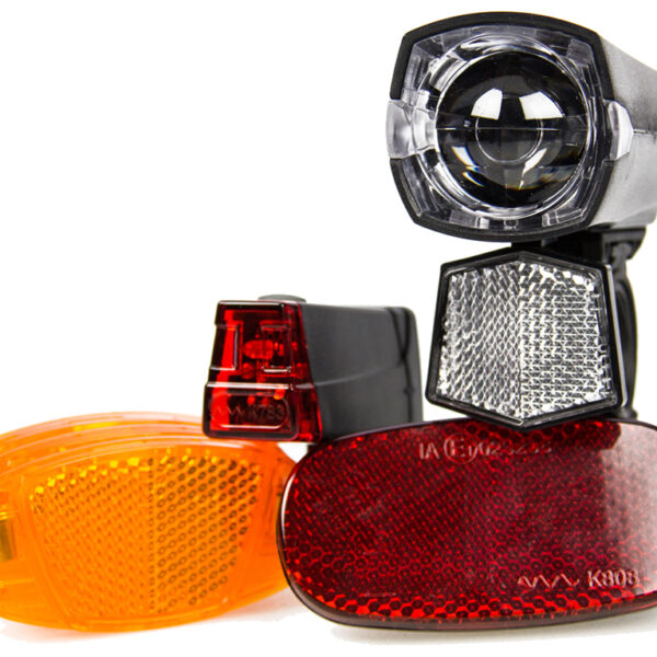 Fischer fietsopknapset met batterij, 7-delig