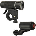 LED-fietsverlichtingsset aluminium 30/15 lux