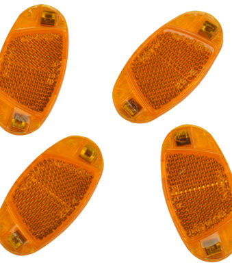 Fiets spaakreflectoren set, oranje