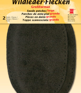 Kleiberleder opnaailapjes donkerbruin 100 x 155 mm