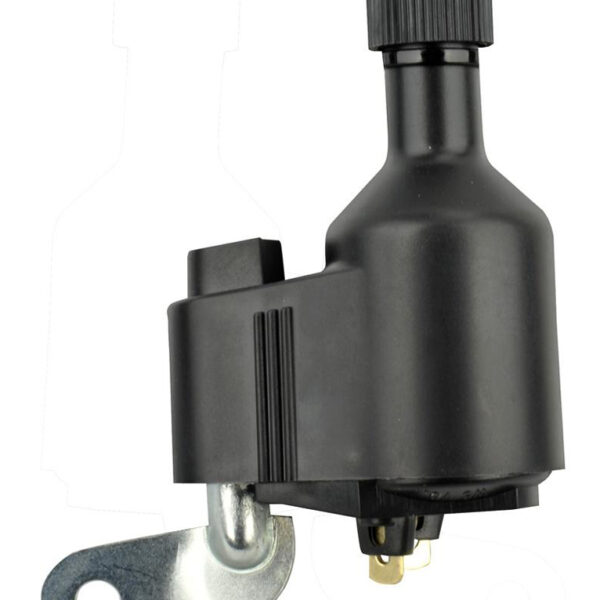 Fiets-dynamo links, met overspanningsbeveiliging